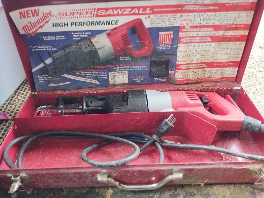 Milwaukee 6527 Corded Super Sawzall 8 Amp (FVS025190)