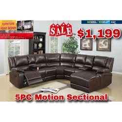 Reclining Sectional With Chaise O sale $1199 