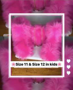 Little Girl Fur Boots Size 11/12
