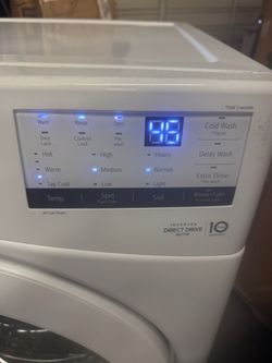 LG Inverter Direct Drive Front Load Washer and Gas Dryer
