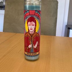 David Bowie Prayer Candle