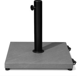 Crestlive Products 40 lbs. Concrete Patio Umbrella Base in Gray With Wheels