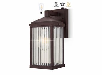 Outdoor Wall Lights, Black, Coffee Colour, 7.5 x 5.5 x 12.6 Inches, Porch & Patio Lights, Outdoor Garage Lights