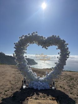 white heart and sign combo 