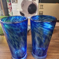 Blue Glass Cups