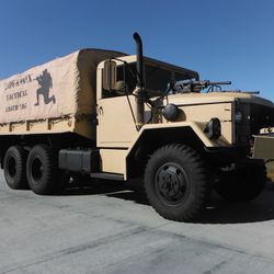 Military Truck 1967 M35A2 2.5 Ton Deuce and a Half and matching M105 Trailer