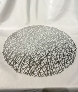 Round Silver Placemats