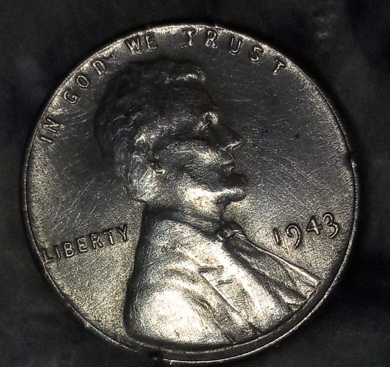 1943 Steel Penny NMM   L Close To Edge 