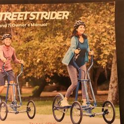 Cool Blue StreetStrider Elliptical 3 Wheeled Cross Trainer Cycle For Your New Years Exercise Resolution