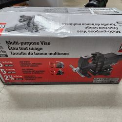 Bessey 5 in. Multi-Purpose Rotating Pipe and Bench Vise with Swivel Base
 New Unoppened