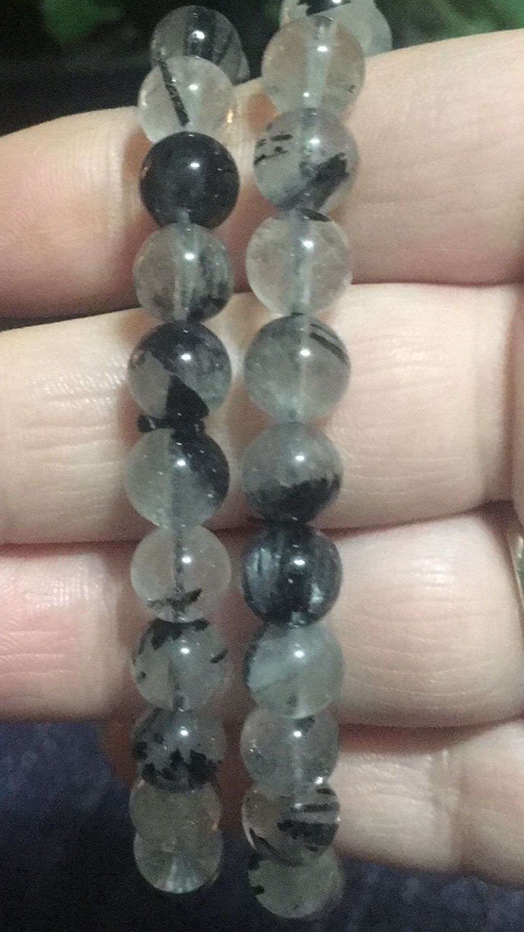 Tourmaline In Quartz Bracelet