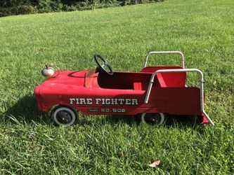 Vintage Fire Truck Pedal Car