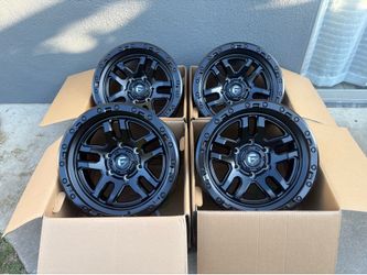 17” INCH FUEL AMMO D716 MATTE BLACK OFF ROAD STYLE WHEELS/RIMS 6 LUG CHEVY GMC SIERRA SILVERADO TOYOTA TACOMA