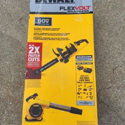 Dewalt Flexvolt Chainsaw And Blower Kit