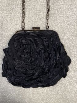 Small Black Rose Purse