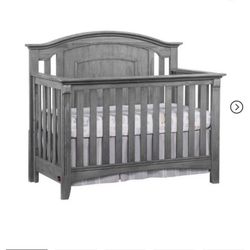 Oxford Baby Willowbrook 4-in-1 Convertible Crib, Gray