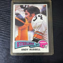 NFL CARD ANDY RUSSELL 
