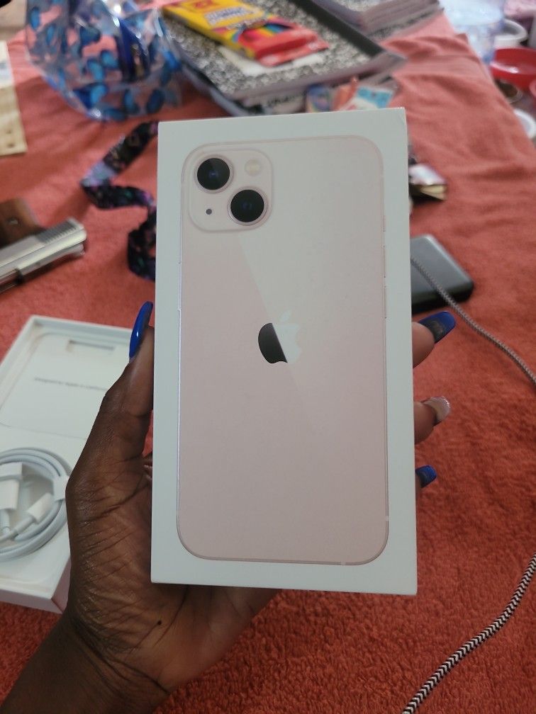 Apple IPhone 13 Brand New Out Of Box Color Pink
