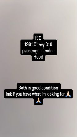 s10 Fender & Hood