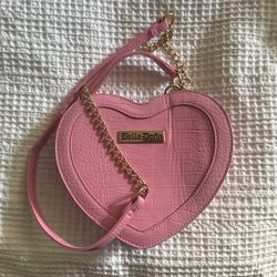 Bella Doña Pink Heart Purse Chain Valentines