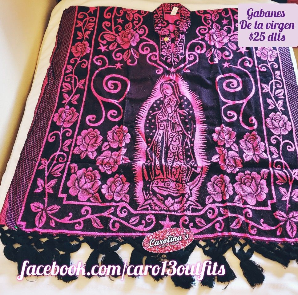 Gabanes de la virgen... ponchos virgen guadalupe