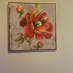 Moving/ garage sale Home decor and rug and wall decor and curtains