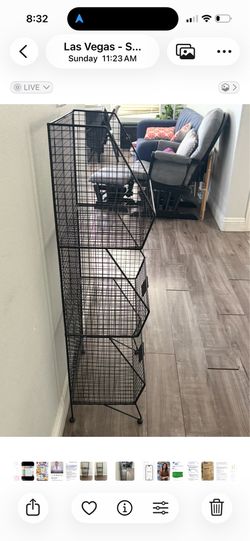 Standing storage shelf