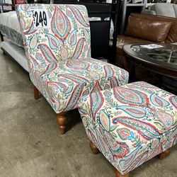 Chair & Ottoman 