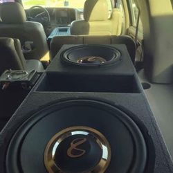 Double 12” Infinity Sound System Competition Speakers