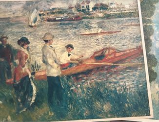 Impressionist Rowing Scene Art Print