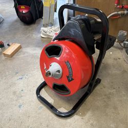BAUER 1/2 in. x 50 ft. Manual-Feed Drain Cleaning Drum Machine