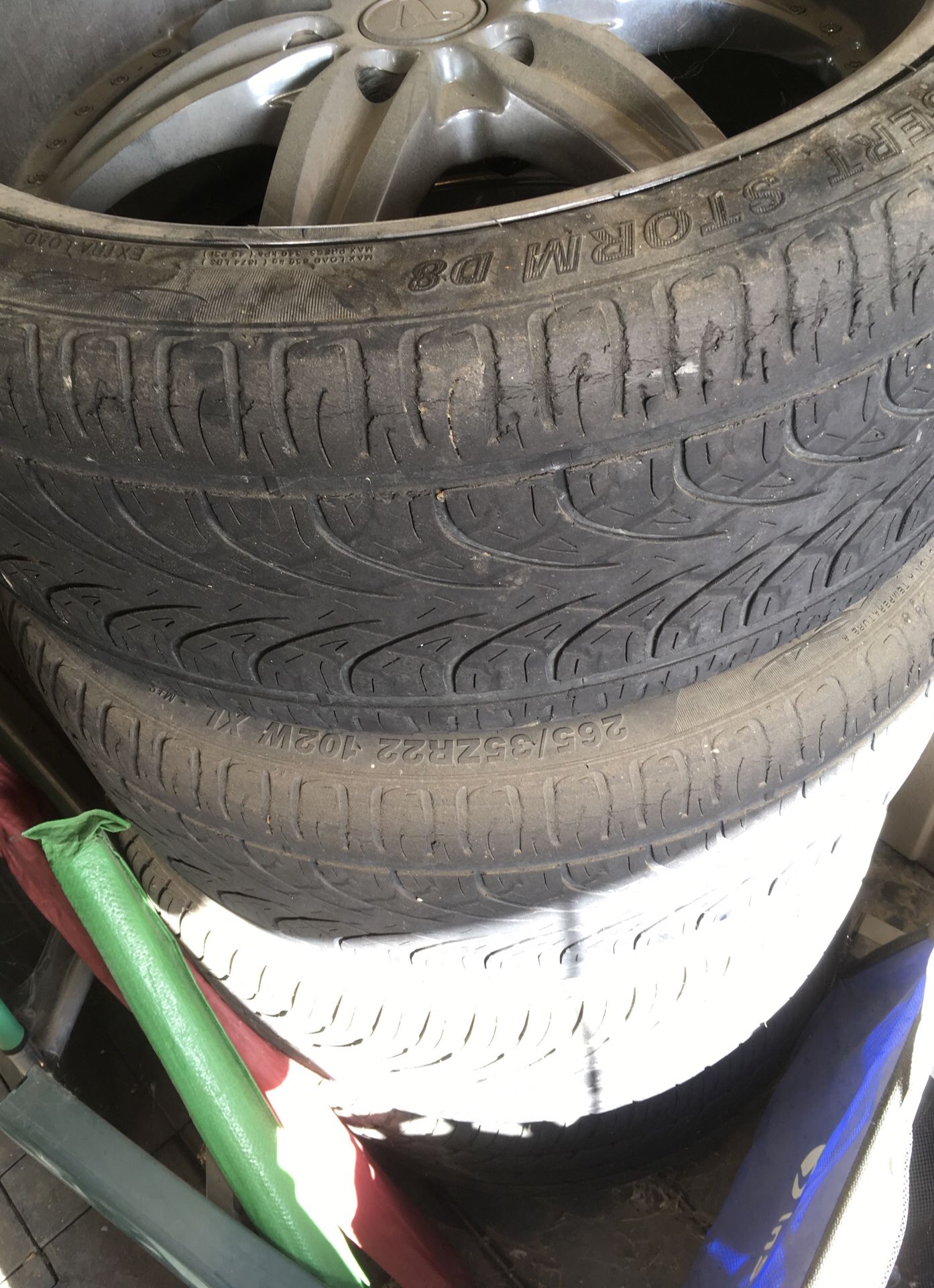 22” rims and tires