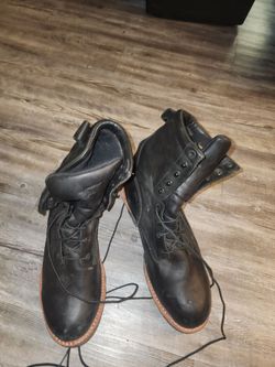 Red Wing pole climbing boots