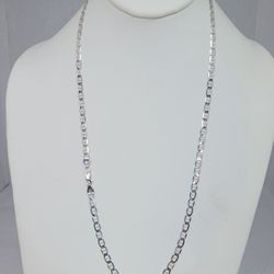 .925 Sterling Silver Mariner Link Chain