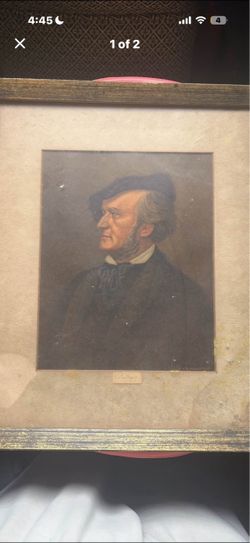 Vintage Richard Wagner Framed Art Print – Stehli Frères (Zurich)