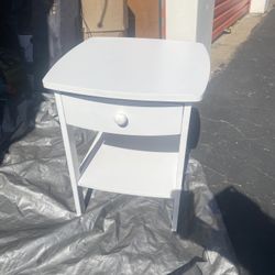 White Side Table 