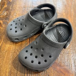 Kid’s Black Crocs, size 8