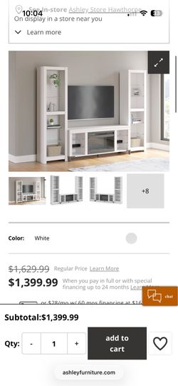 Brollevi 3-Piece Entertainment Center with Fireplace