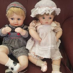 Porcelain Dolls Andrew And Jessica 
