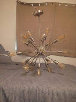 Sputnik Chandelier with Edison Bulbs