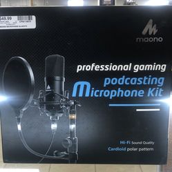 Maono professional gaming podcasting microphone kit