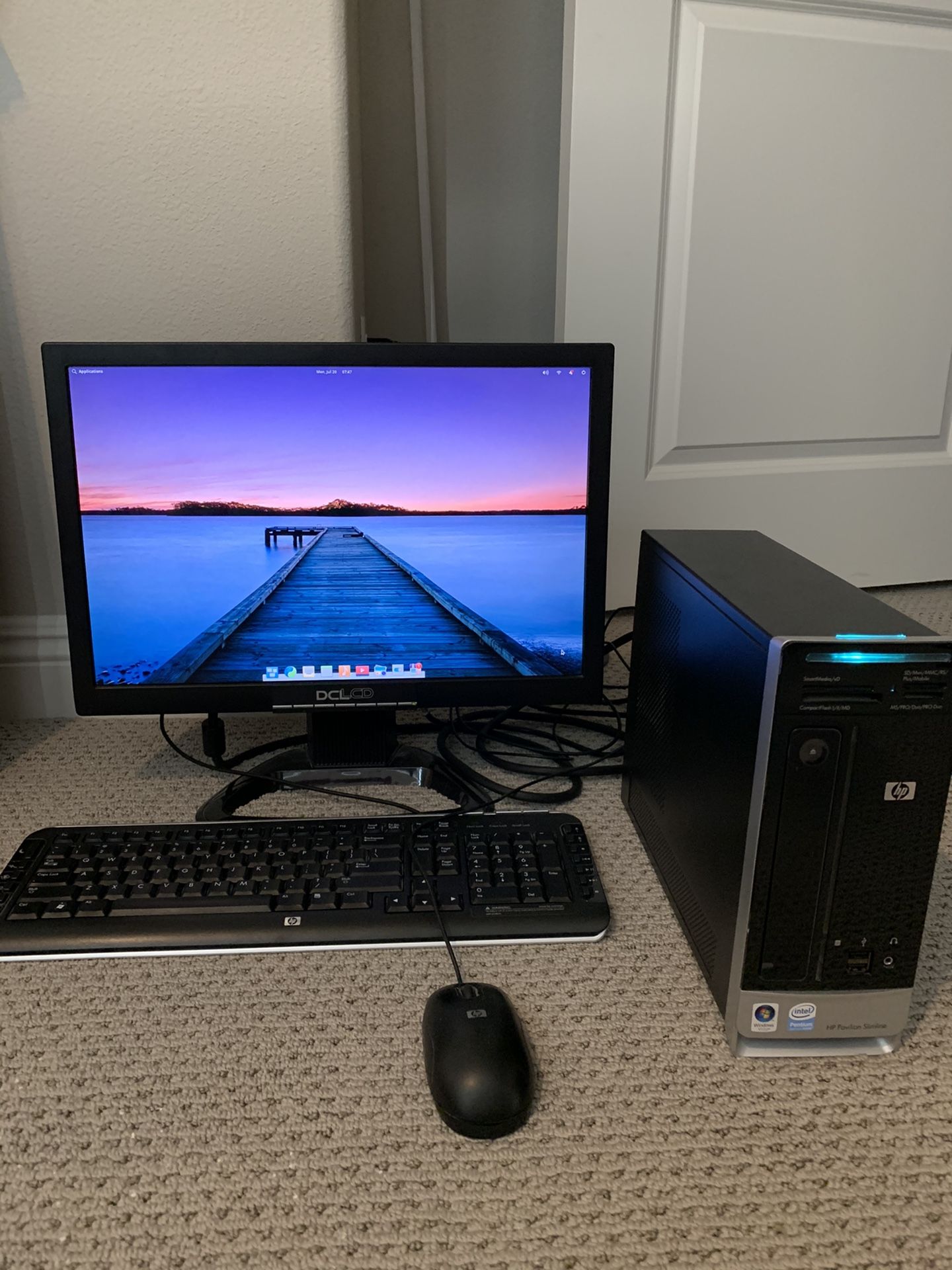 HP Pavilion Slimline s3620f Desktop Computer comes with keyboard, mouse