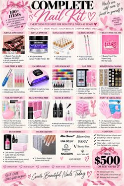 Complete Nail Kit – 100+ Items