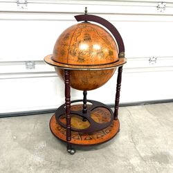 Old World Globe Bar Caddy