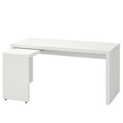 IKEA Malm Desk With Pull Out Panel