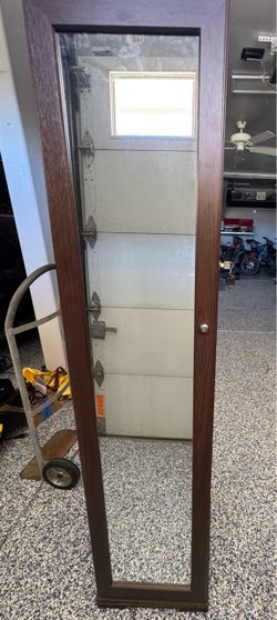 Jewelry cabinet, full length mirror