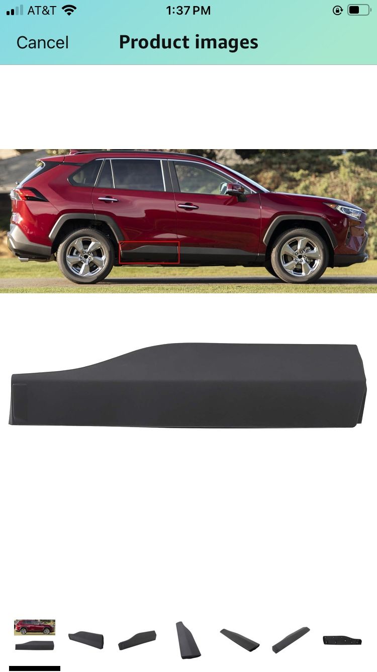 Rear Door Lower Molding Trim Panel Fit for RAV4 2019 2020 2021 2022, Right Passenger Side