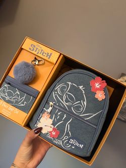 Disney stitch bag 3 piece set