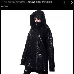 Killstar Beyond Black Oversized Hoodie 