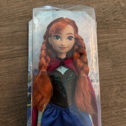 Brand New Disney Frozen Anna Doll By Mattel